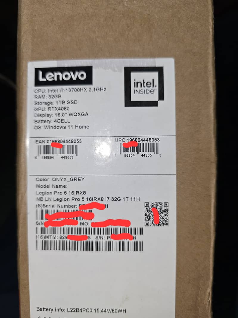 Lenovo Legion Pro 5 13th generation i7 13700HX nvidia 4060 gaming 12