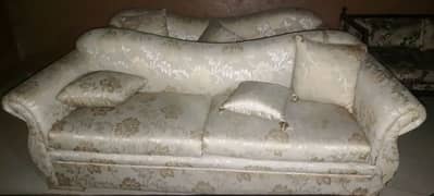 White 2 seater sofa