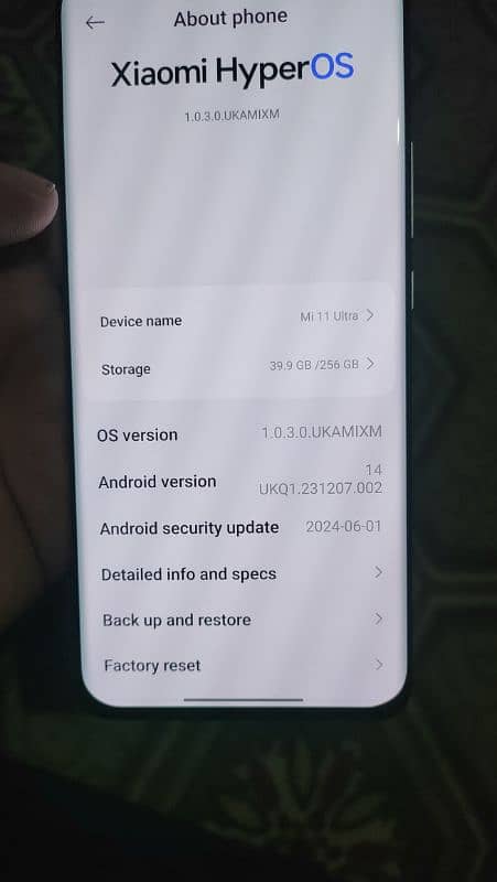 Xiaomi 11 Altra 5G 12 gb 256 GB 6