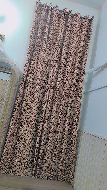 4 Piece of Curtain in Blue n Red Colour 5