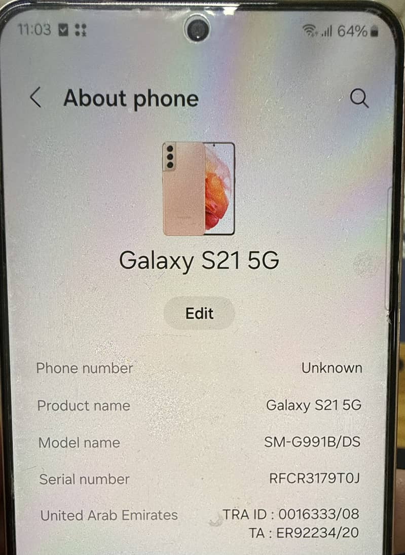 GALAXY S21 5G , PTA APPROVED 1