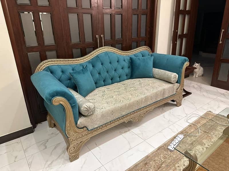 7 seater sofa set with 3 tables 3