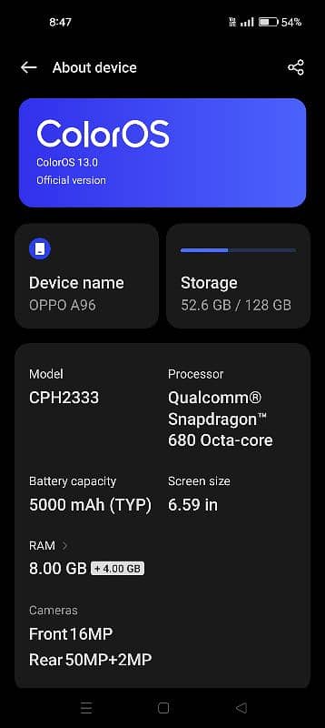 Oppo A96 4