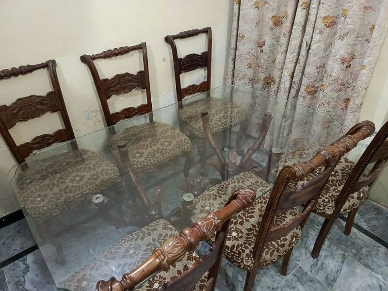 Dining Table With Six Luxury Chairs 2