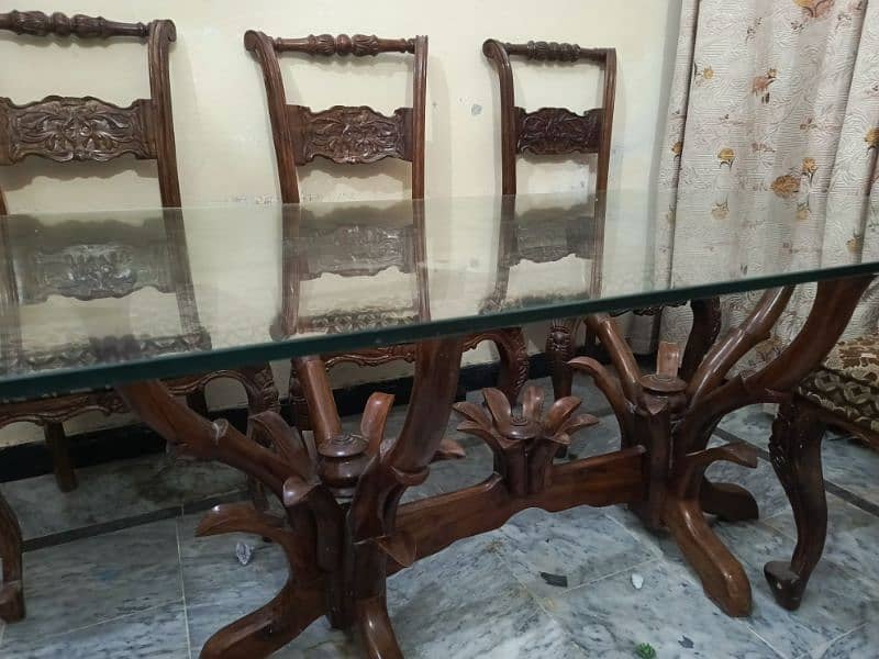 Dining Table With Six Luxury Chairs 6