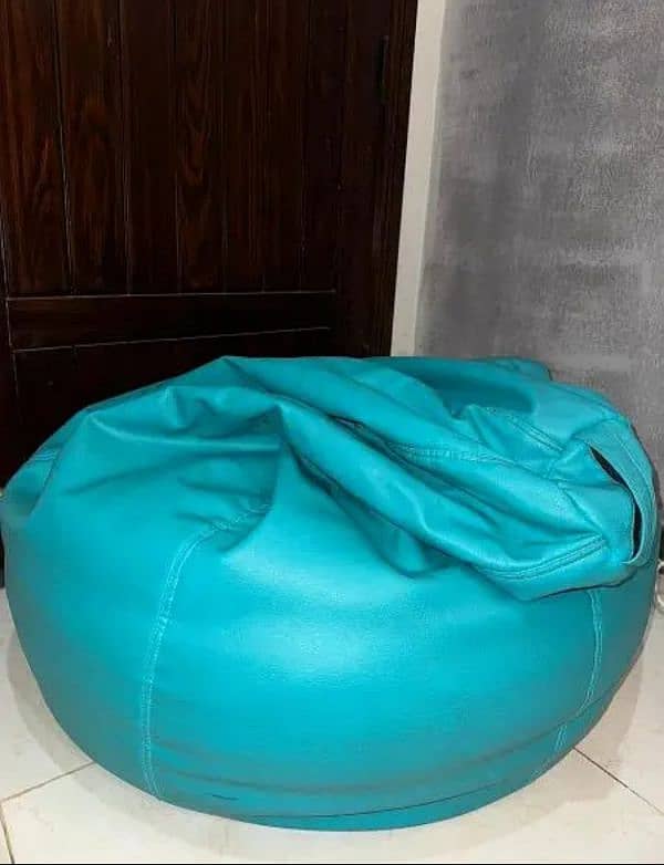 leather bean bags adult size. 3