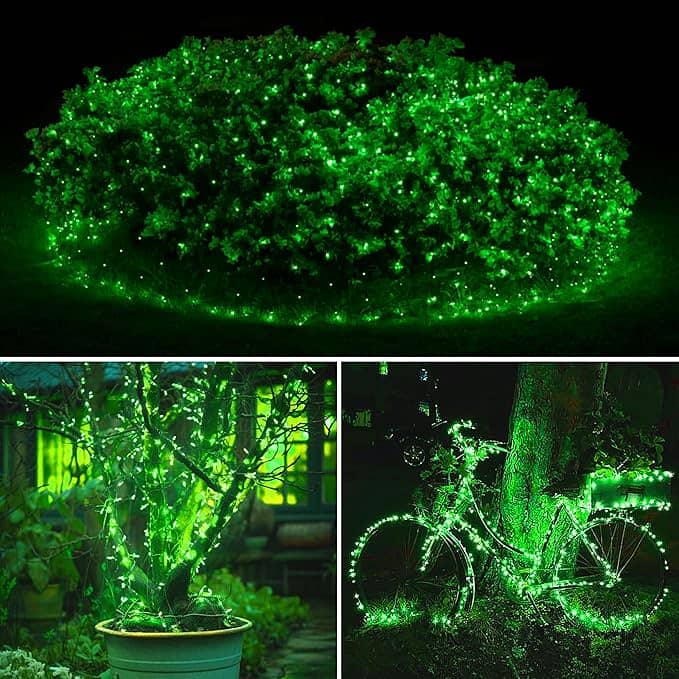 kolpop Green Solar Fairy Lights Outdoor, 3 Packs Total 96FT 240 LED So 3