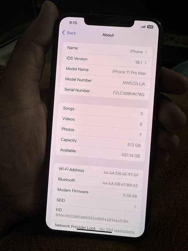 iPhone 11 Pro Max 512 GB urgent sale 5