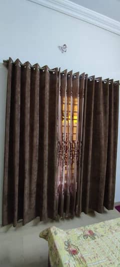 3 Curtains, 2 Imported Velvet, One Palachhi