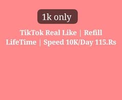 TIKTOK SERVICE  Available