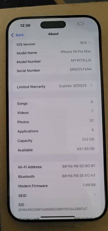 iphone 16 promax 512gb jv 2