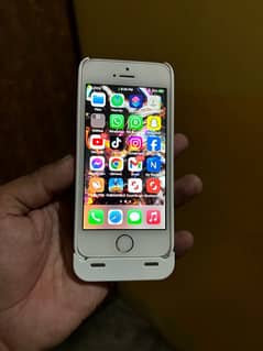 iPhone SE 1st with power bank case