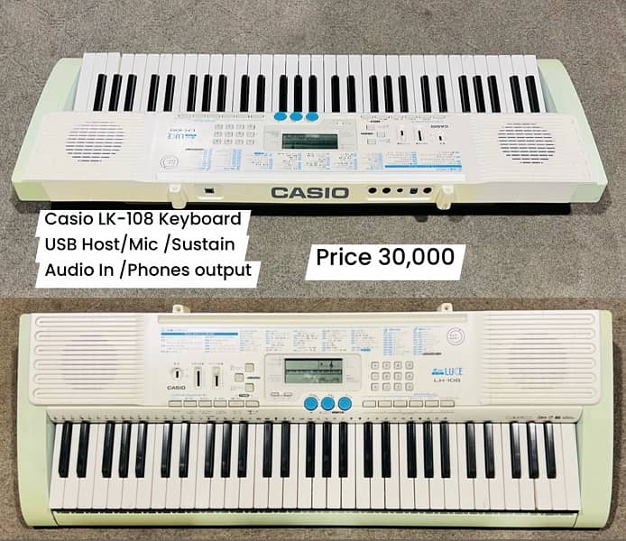 Keyboard Piano Guitar Nylon Bass Electric  acoustoc Available 4