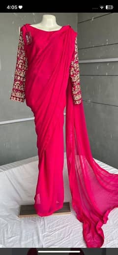 sarree for sale pink chiffon