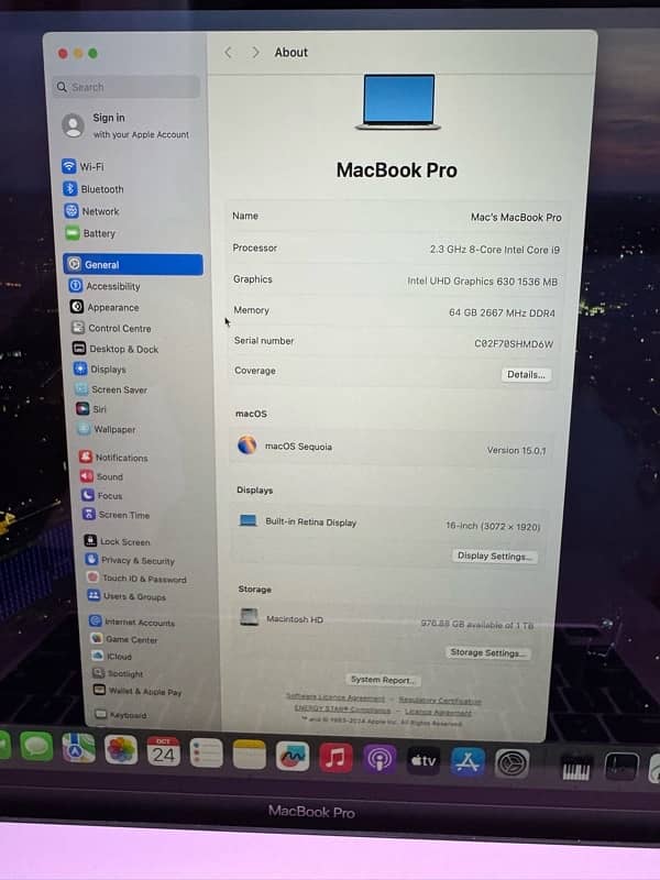 APPLE MACBOOK PRO 2019 5