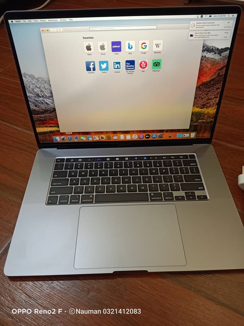 MacBook Pro2019,Core i7,16GB RAM,512GB SSD,16"Disply,4GB AMD Radeon 1