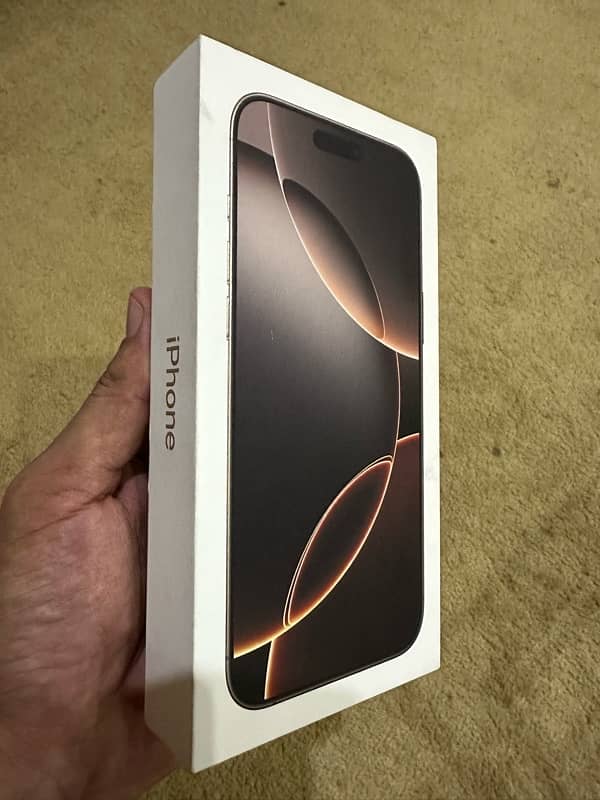 iphone 16 Pro Max Dessert Titanium 256GB physical Sim + Esim 5