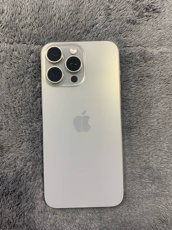 Natural Titanium Iphone 15 Pro Max Jv (265GB) (98% Health) 1