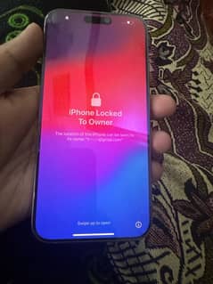 iPhone 15 pro max locked to owner 0