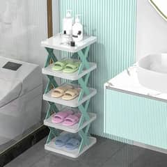 6 Layer X Shap Stackable Shoe Rack Shoe Stand Support Home Door