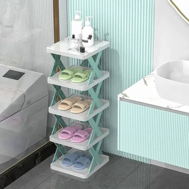 6 Layer X Shap Stackable Shoe Rack Shoe Stand Support Home Door 0