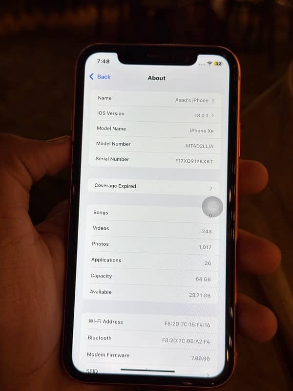 Iphone XR NON PTA 8