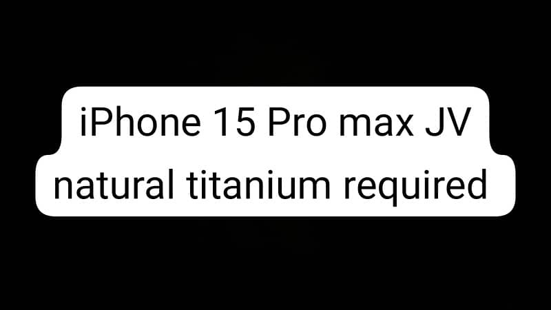 iPhone 15 pro max jv 0