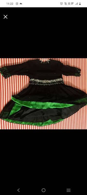 Party wear fancy, black chiffon frock with sequins work, 5 to 6 6