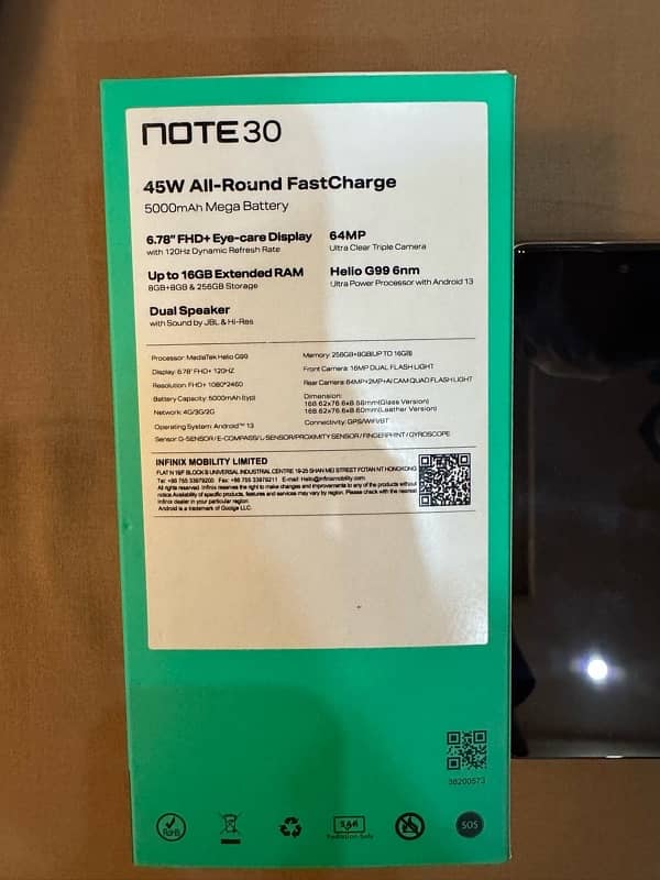 Infinix Note 30 256/16 1