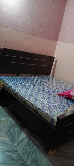 double bed with mattress