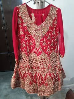 bridle red lehnga