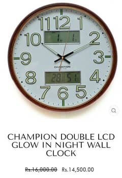 Champion wall clock orignal