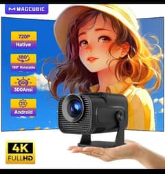 Hy320 Projector Magcubic Android 11 300Ansi cinema indoor outdoor proj