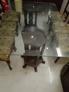 Dinning table with 6 chairs 0