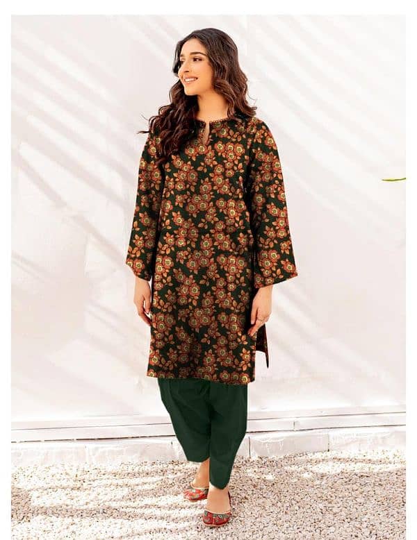 Women khaddar suit 1