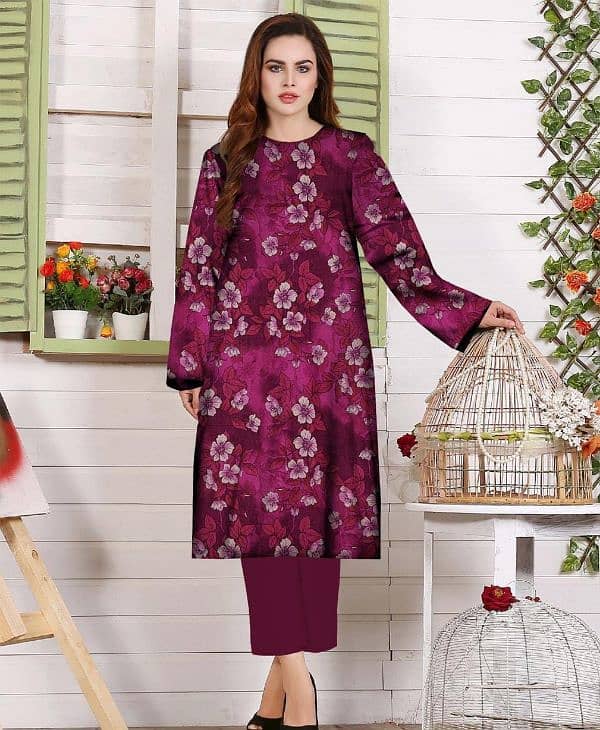 Women khaddar suit 2