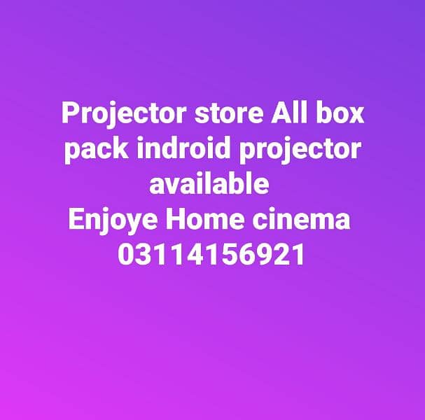 projector  indroid 4k 8k original box pack 19