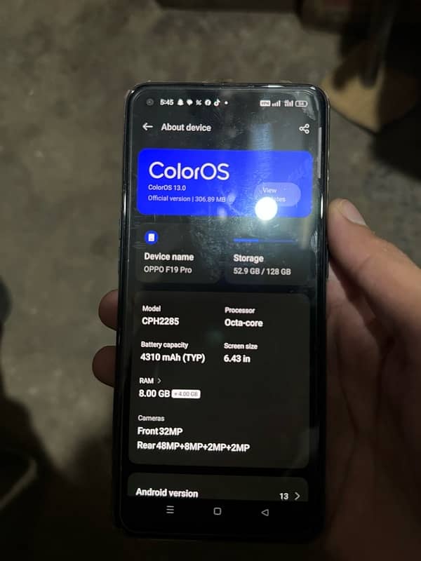 oppo f19 pro 128+8 6