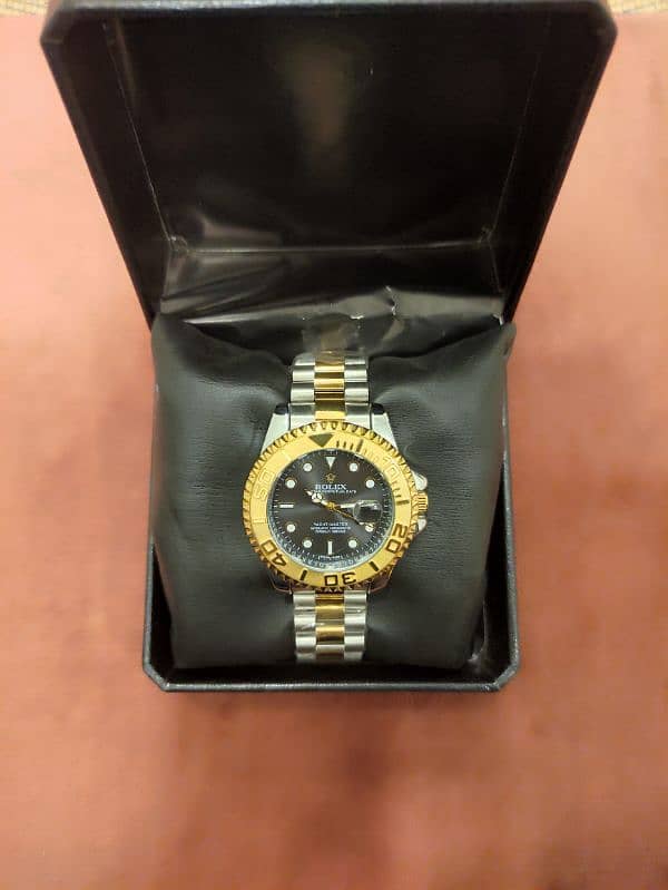 Rolex Yacht Master//Dourado With Box 6