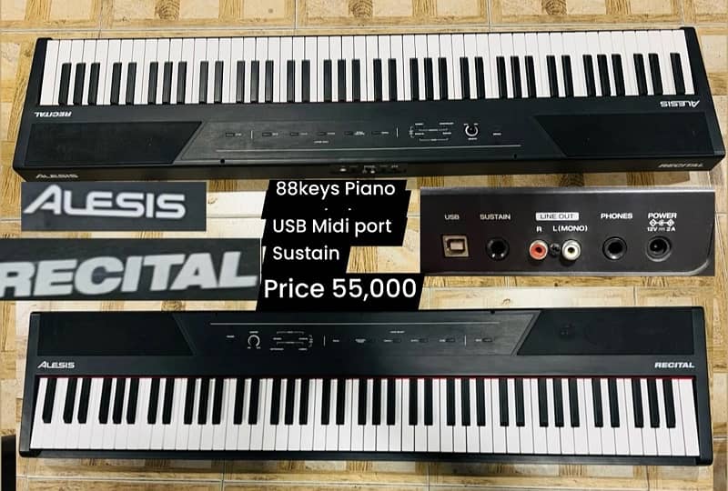 Digital piano 88 weighted keys Keyboard Acoustic Electric Nylon guitar 11