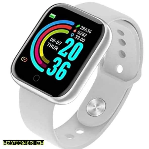 D20 smart watch silver all Pakistan delivery available 1