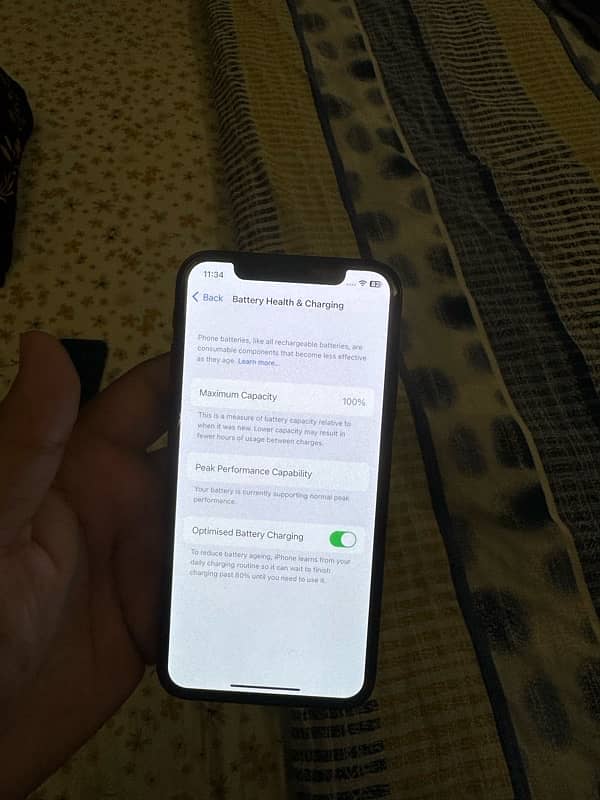 iphone x black color 256gb pta approved 4