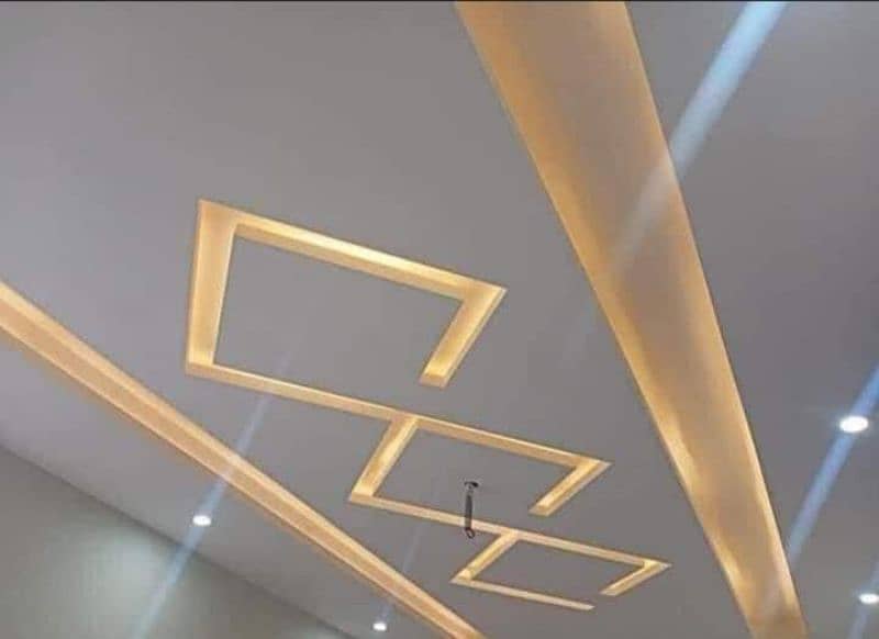 False Ceiling,Gyspum Board,3D Wallpaper,Vinyle Wood Floor,Blinds,Pvc. . 6