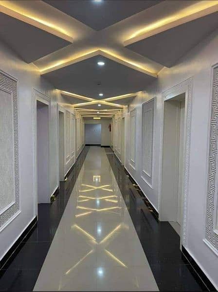 False Ceiling,Gyspum Board,3D Wallpaper,Vinyle Wood Floor,Blinds,Pvc. . 7