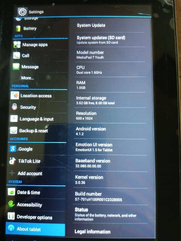 huawei tablet 0