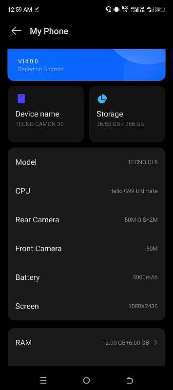 Tecno Camon 30 12Gb /256Gb 3