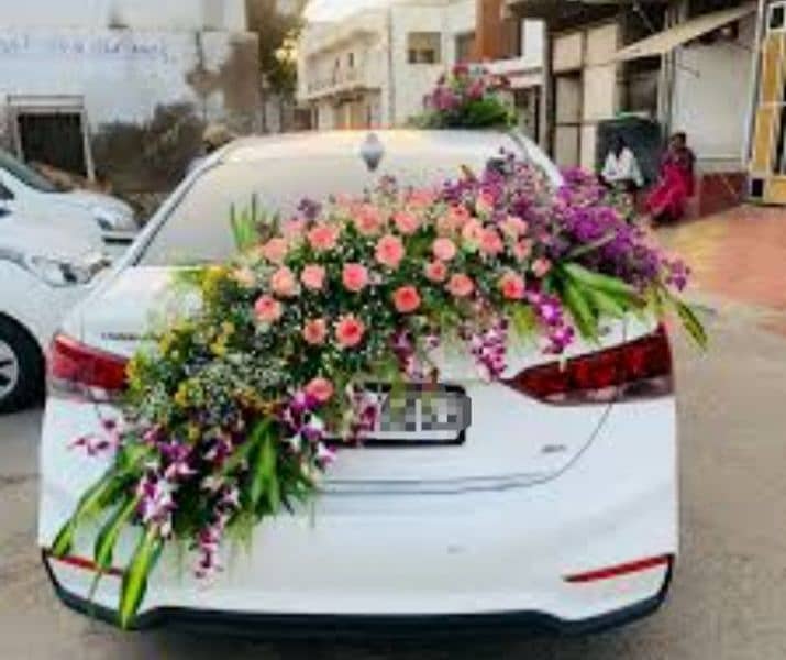 Fresh Flower Car & Artificial flowers Decoration/ Flower Decor Service 1