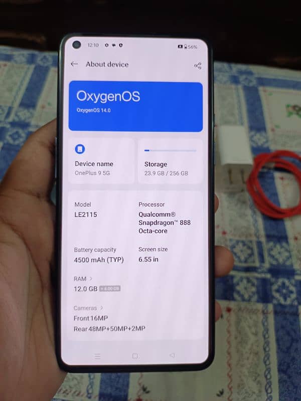 OnePlus 9 12/256gb With Charger 6