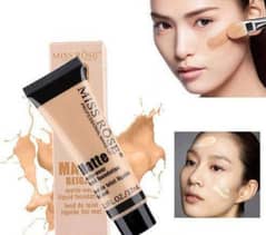 Matte liquid foundation tube