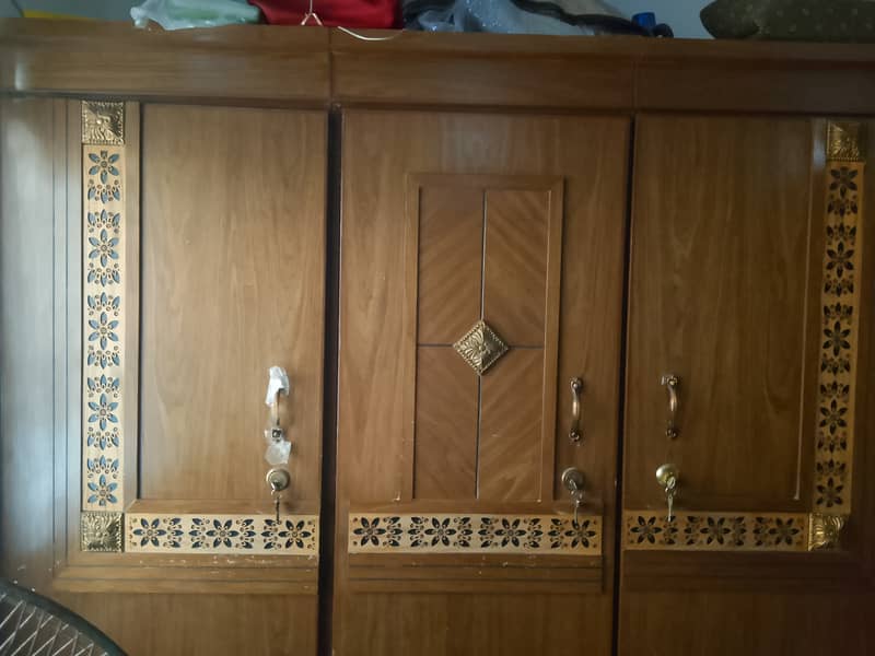 Bed, side tables , wardrobe,dressor whole furniture 5